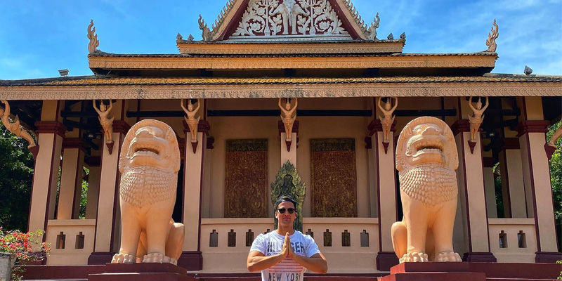 Chùa Wat Phnom hoành tráng và huyền bí | Ảnh: pepaneksk
