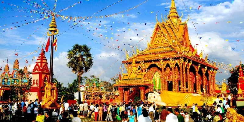 Tết truyền thống của người Khmer | Ảnh:baosoctrang.org.vn